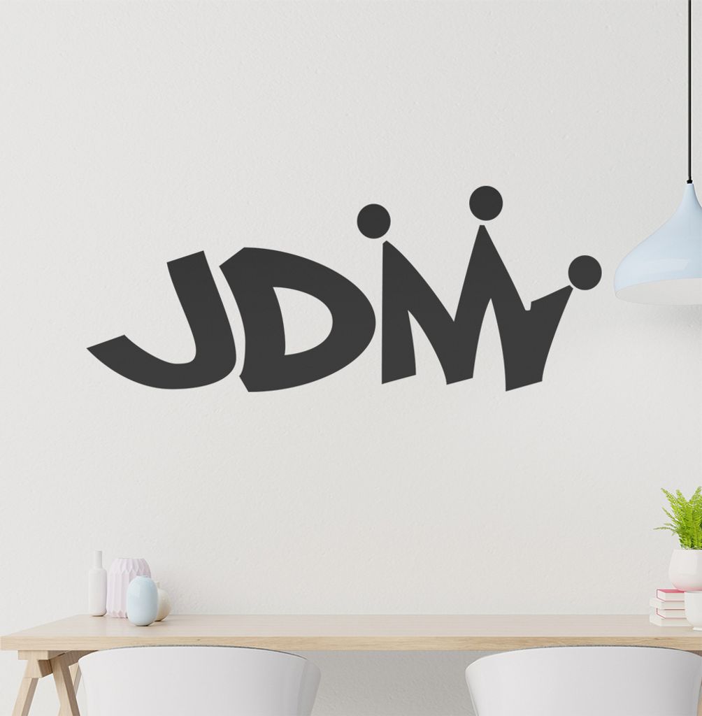 JDM Wandtattoo in 6 Größen - Wandaufkleber Wall Sticker - Dekoration, Küche, Wohnzimmer, Schlafzimmer, Badezimmer