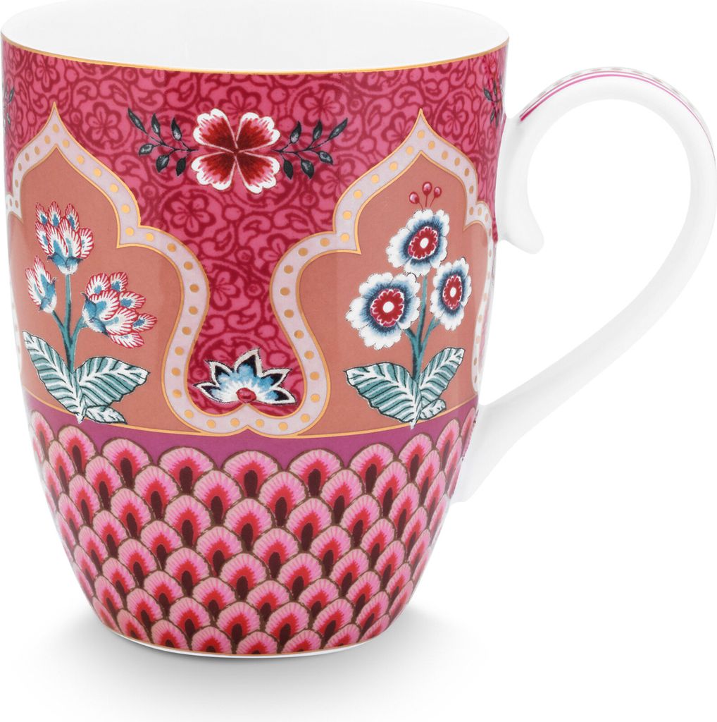 Pip Studio Porzellan Flower Festival große Porzellan Tasse 350 ml geblümt