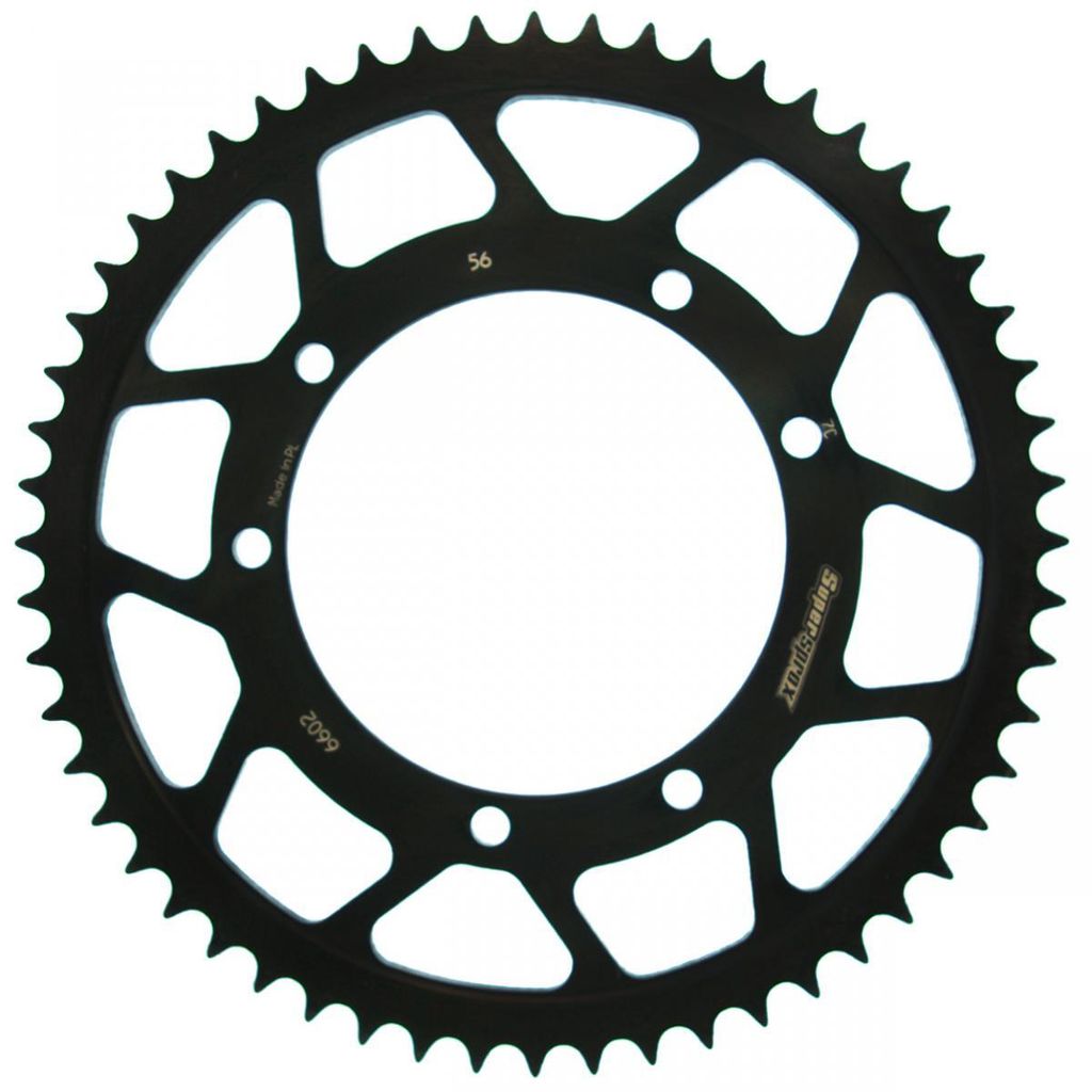 Stahl-Kettenrad Supersprox 420 - 56Z (schwarz) RFE-6602:56-BLK|ID 110,0 LK 125,0 6-Loch