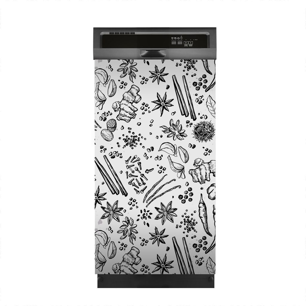 Magnete Dekorative 45x80 cm Küche Magnetmatte Spülmaschine - Kräuter Gemüse