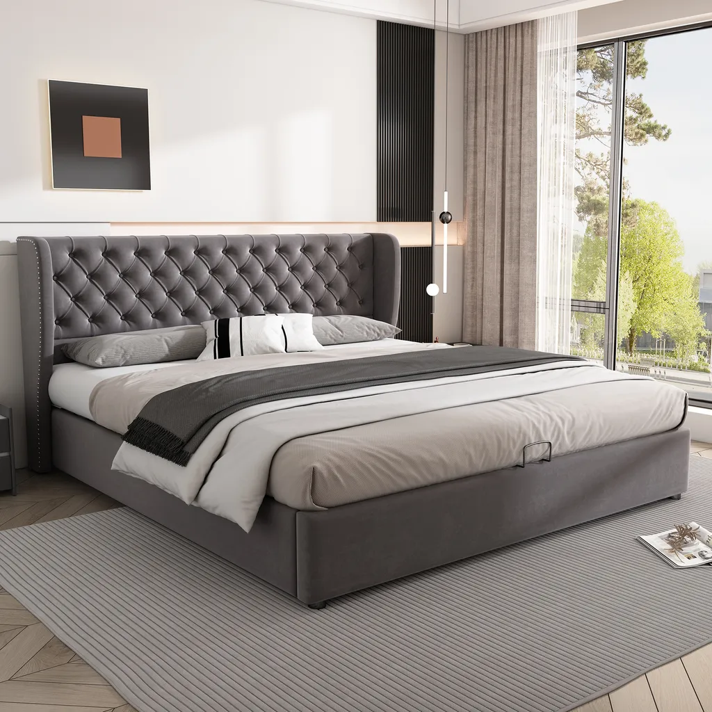 Lit de rangement 160x200cm Flieks pour optimiser les petits espaces