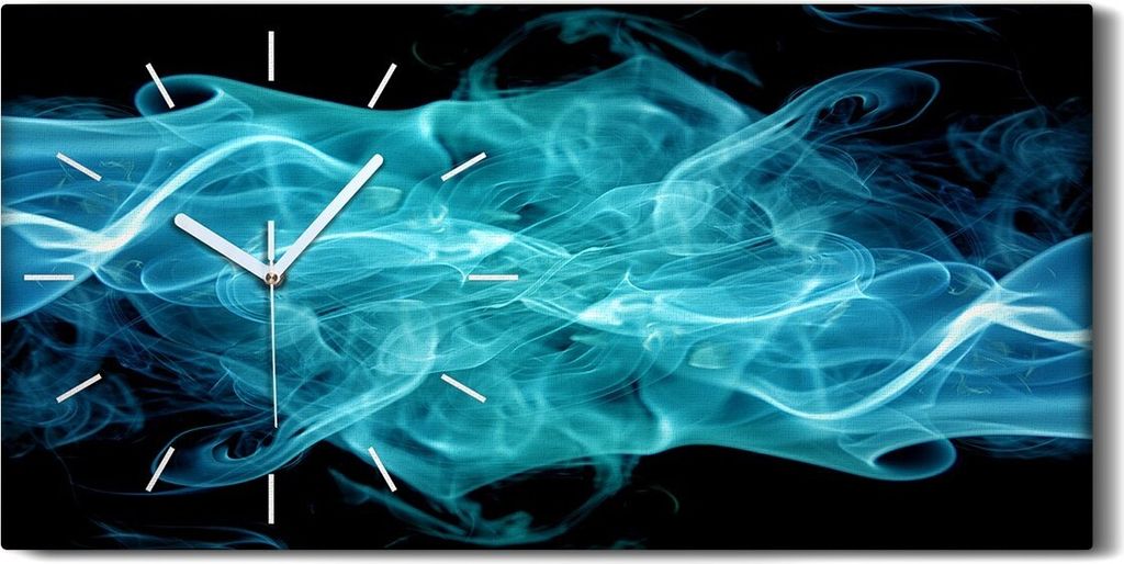 Leinwand Wanduhr Wandkunst Uhr Geräuschlos Kunstdruck 60x30 Abstrakte Kunst - weiße Hände