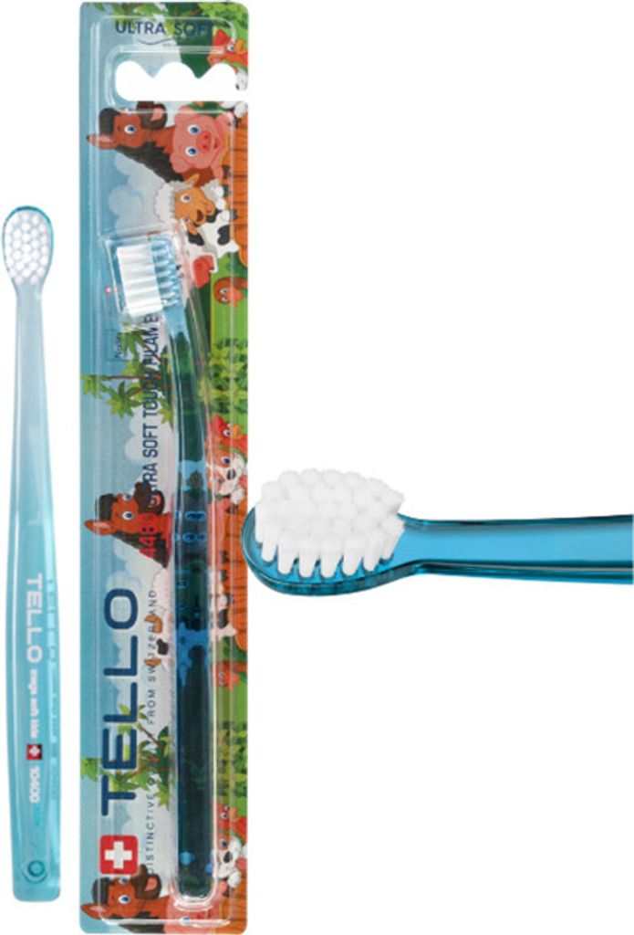 TELLO Kids 4480 Ultra Soft Handzahnbürste für Kinder Produktbild 