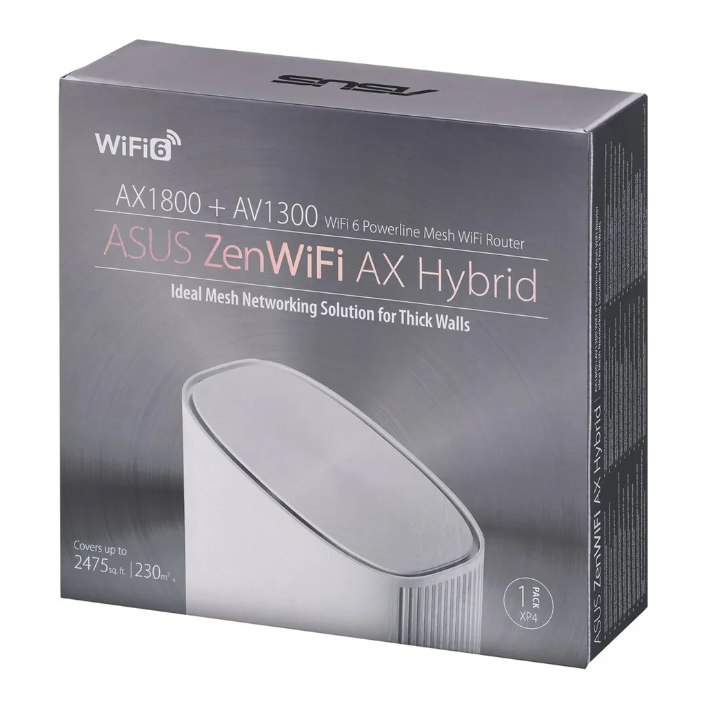 Asus ZenWiFi AX Hybrid XP4 AX1800 Mesh + Powerline WiFi 6 Set 1er Weiß - 12