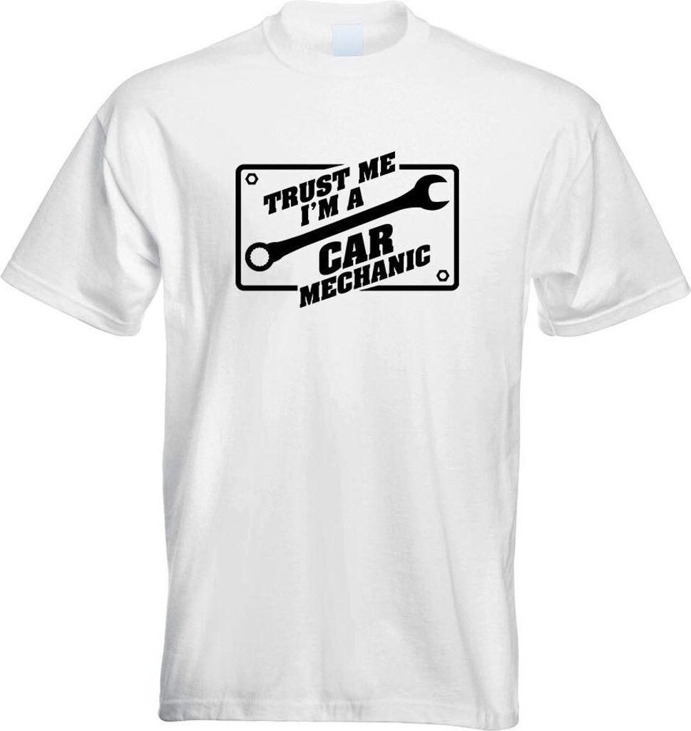 Kiwistar - T-Shirt - Weiss - Trust me, im a car Mechanic Motiv Bedruckt Funshirt Design Print - mit Motiv Bedruckt - Funshirt Design - Sport - Frei...