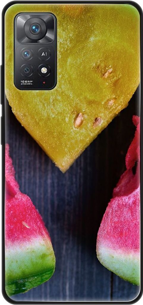 König Design Hülle kompatibel mit Xiaomi Redmi Note 11E Pro Kunststoff Soft Handyhülle - Handy Case Wassermelone