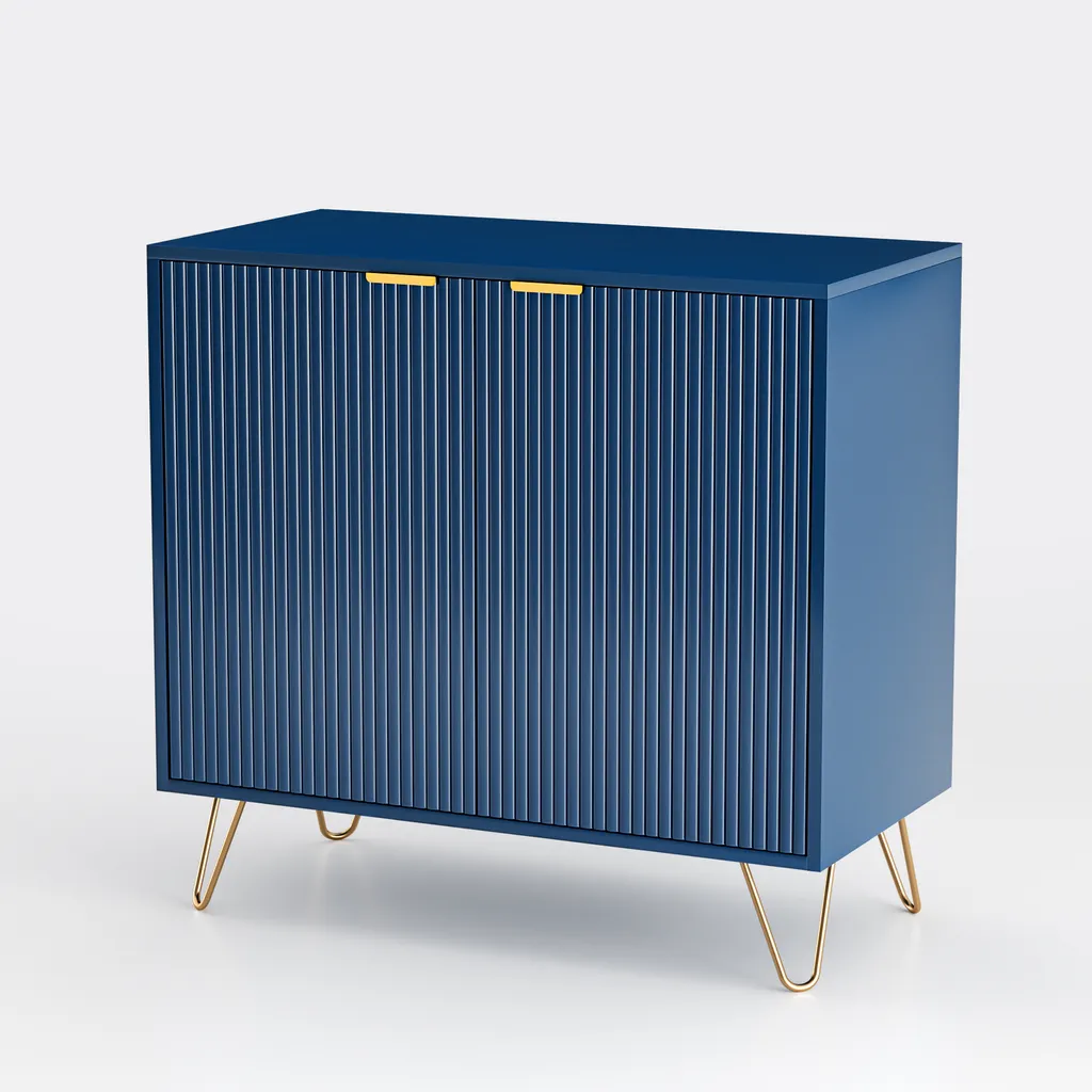 Armoire ProximaX : Rangement bleu profond chic pour petit espace
