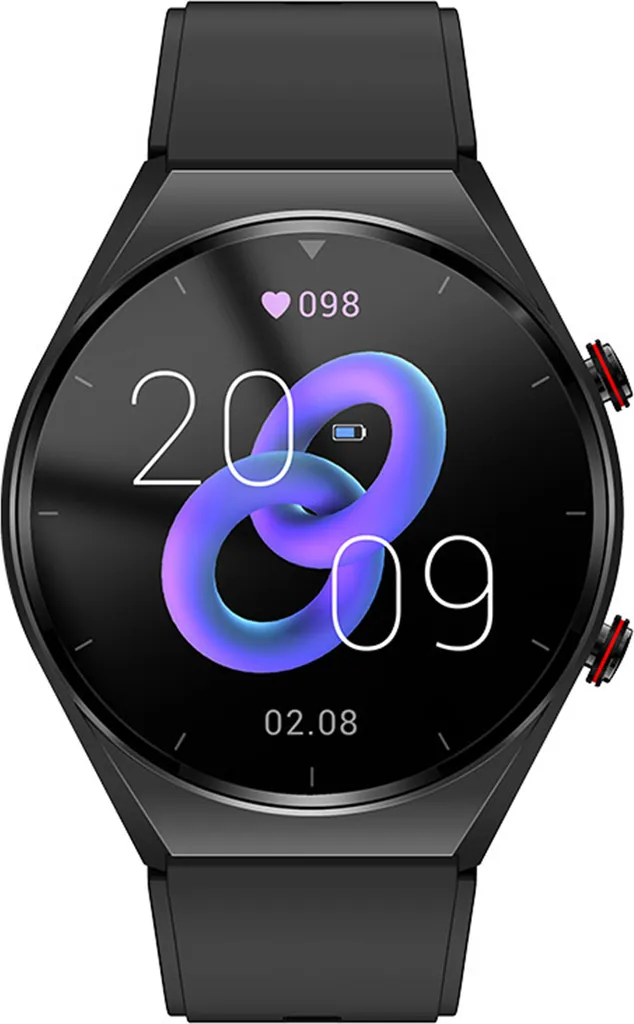 Montre connectée E09 noire pour ne plus manquer aucun appel important