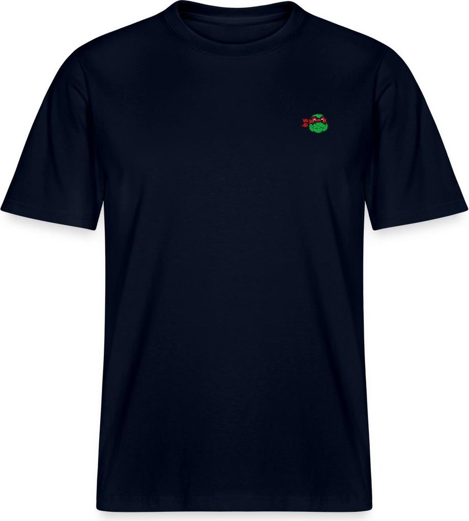Spreadshirt TMNT Raphael Stick Relaxed Fit Uni T-Shirt, L, Navy