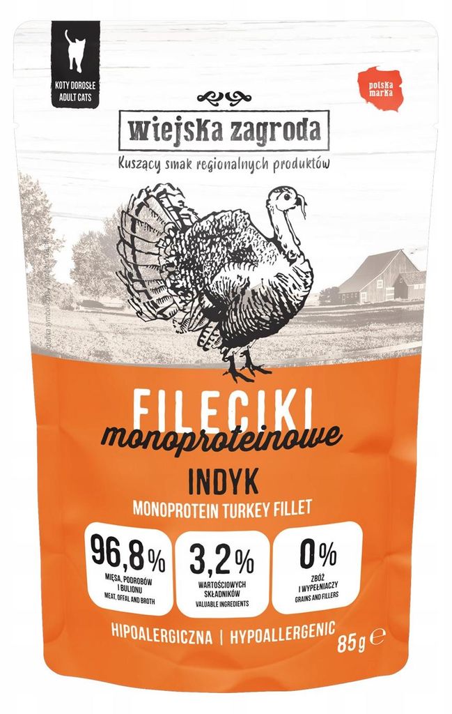 Wiejska Zagroda Filets de dinde, nourriture humide pour Image du produit 
