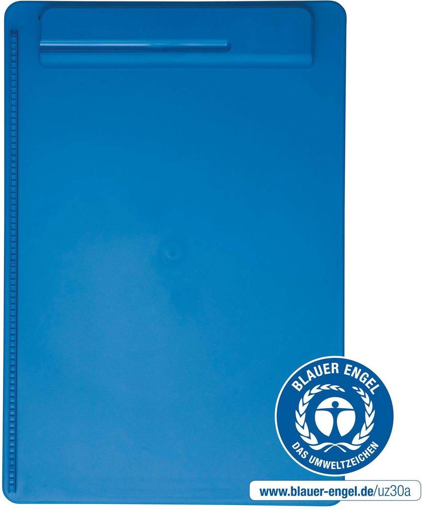 MAUL Klemmbrett MAULgo Recycling A4 Hochformat PS-Kunststoff blau