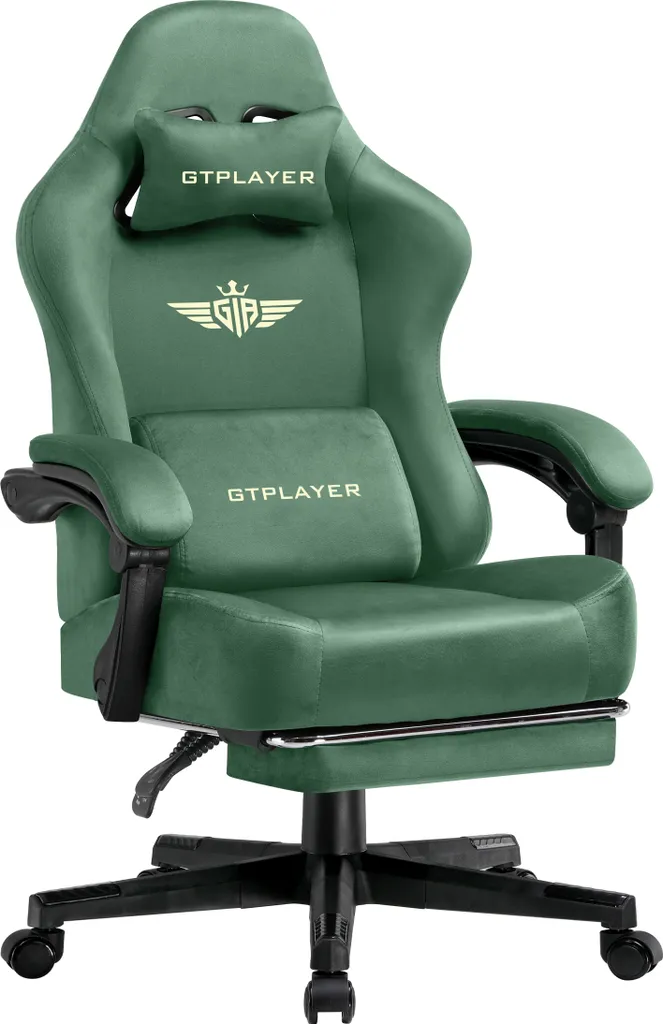 Sedia Gaming GTPLAYER Tessuto: Comfort Cloud con Molle e Footrest