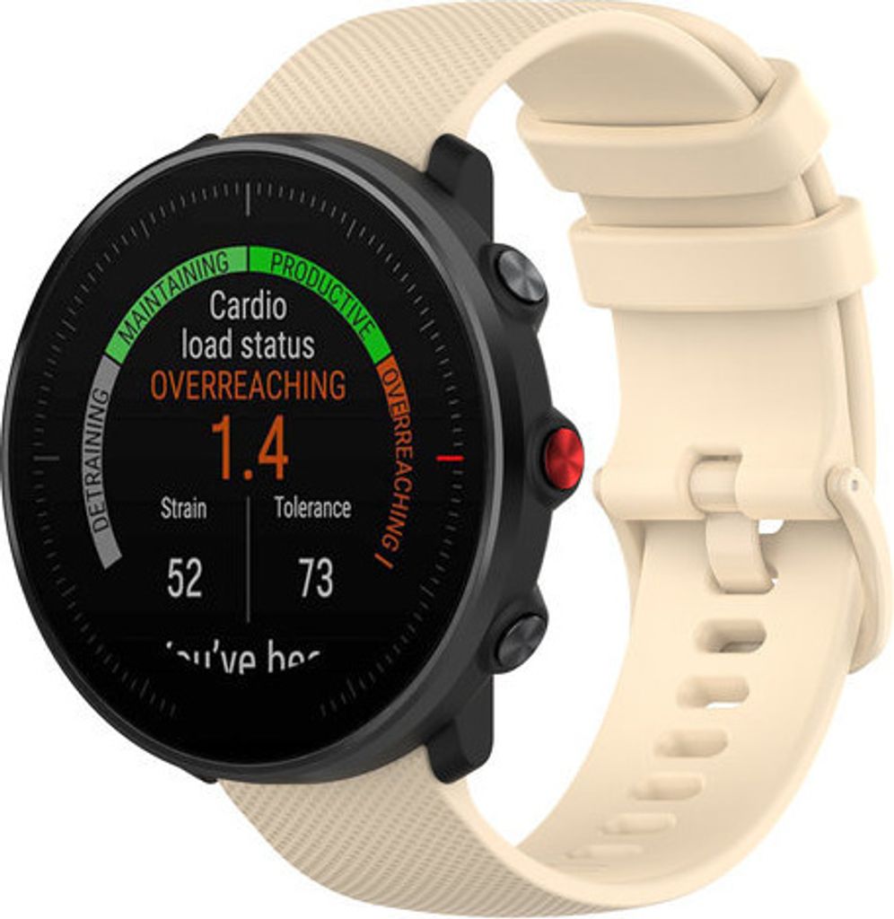 Strap-it Polar Vantage M Armband Silikon (Beige)