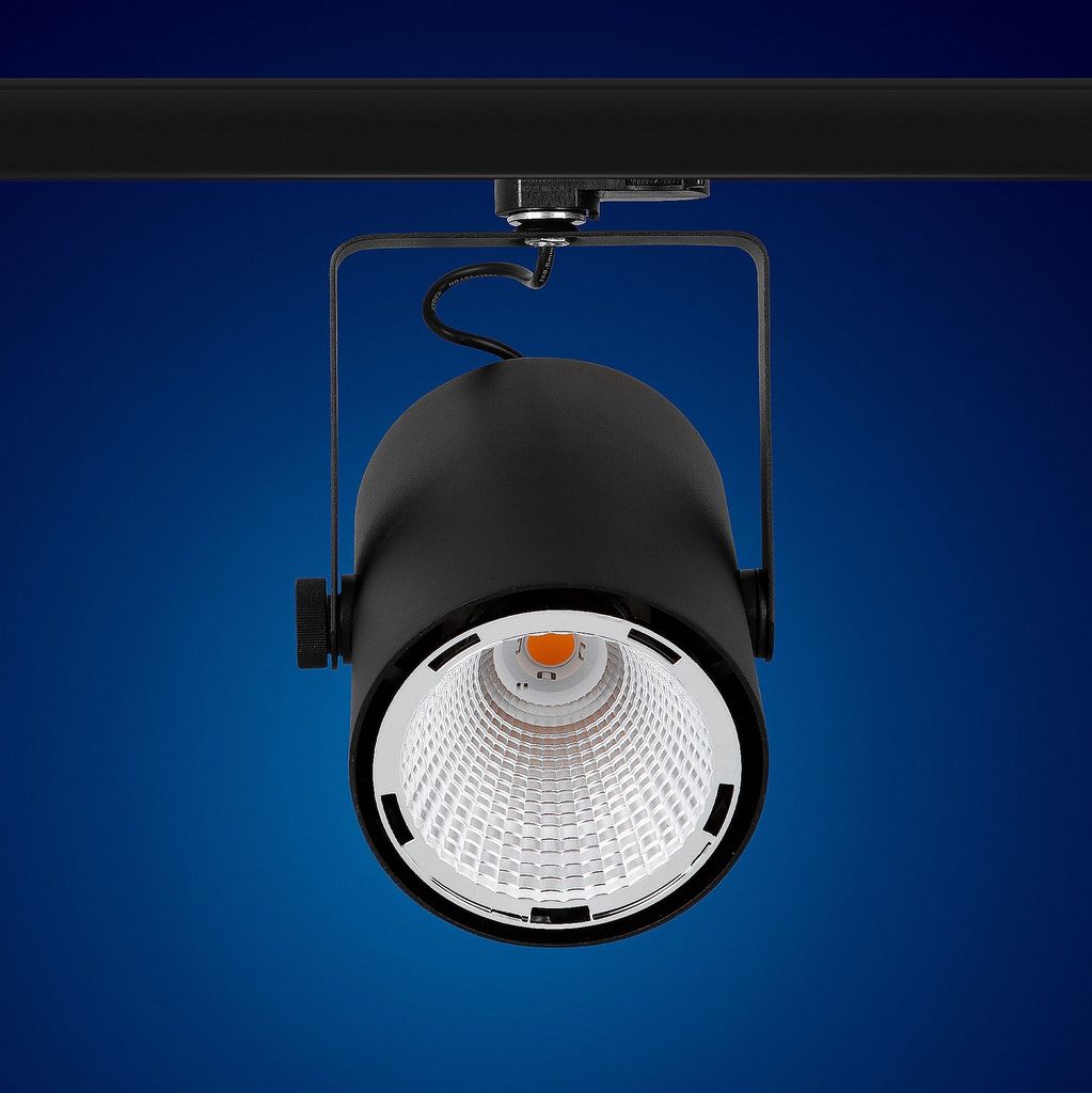 LED 3 Phasen Strahler 40W F10B-D20 Warmweiss für Schienensystem mit DALI