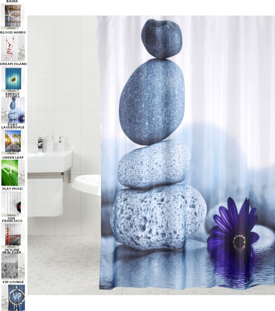 SANILO® Energy Stones sprchový záves 180 x 200 cm Obrázok produktu 