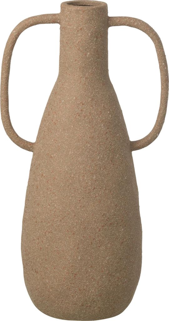 J-Line Vase Jodi Steingut Taupe Large