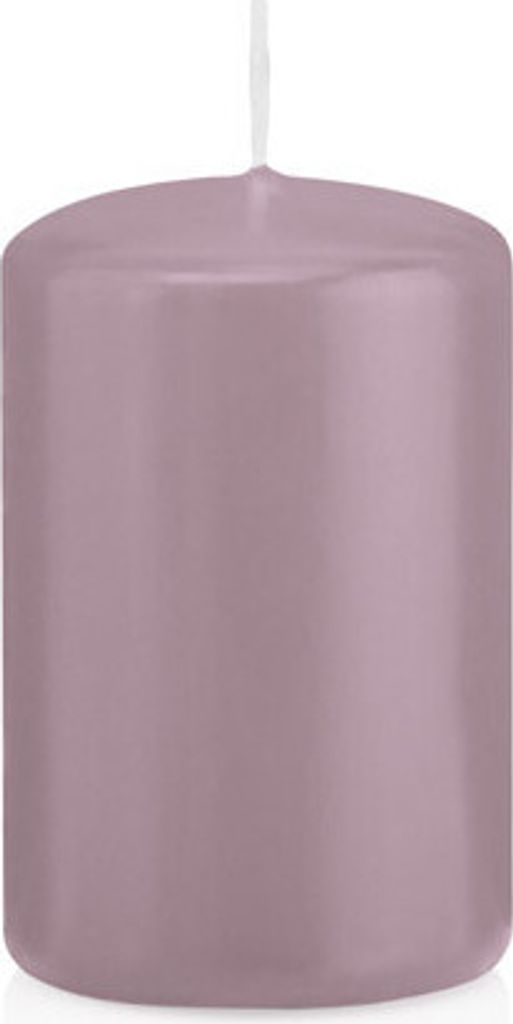 Stumpenkerzen Mauve Lila 80 x Ø 48 mm, 24 Stück