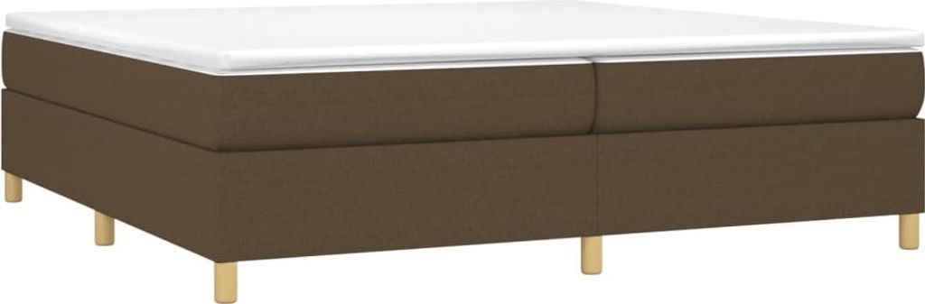 vidaXL Boxspringbettgestell Dunkelbraun 200x200 cm Stoff Produktbild 