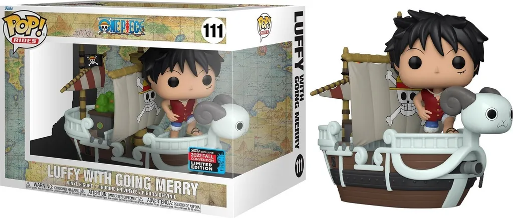 Luffy with Going Merry Funko POP 111 One Piece NYCC 2022 Edition Limitée