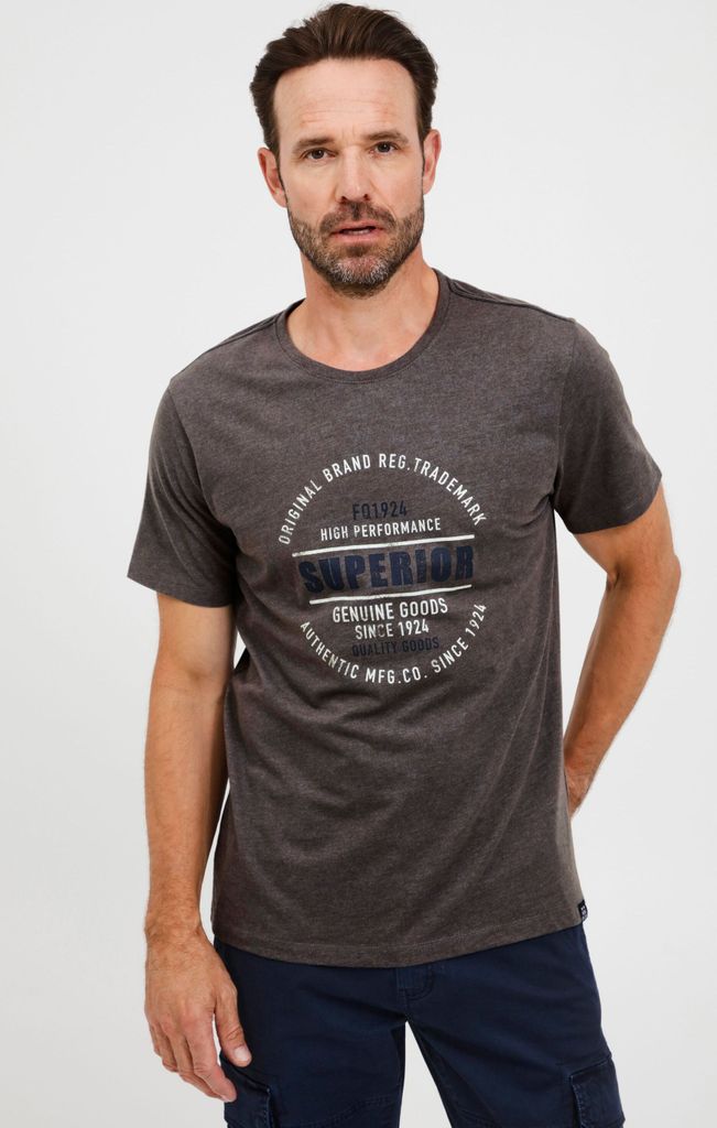FQ1924 FQRiko Herren T-Shirt Kurzarm Shirt mit Print aus 100% Baumwolle