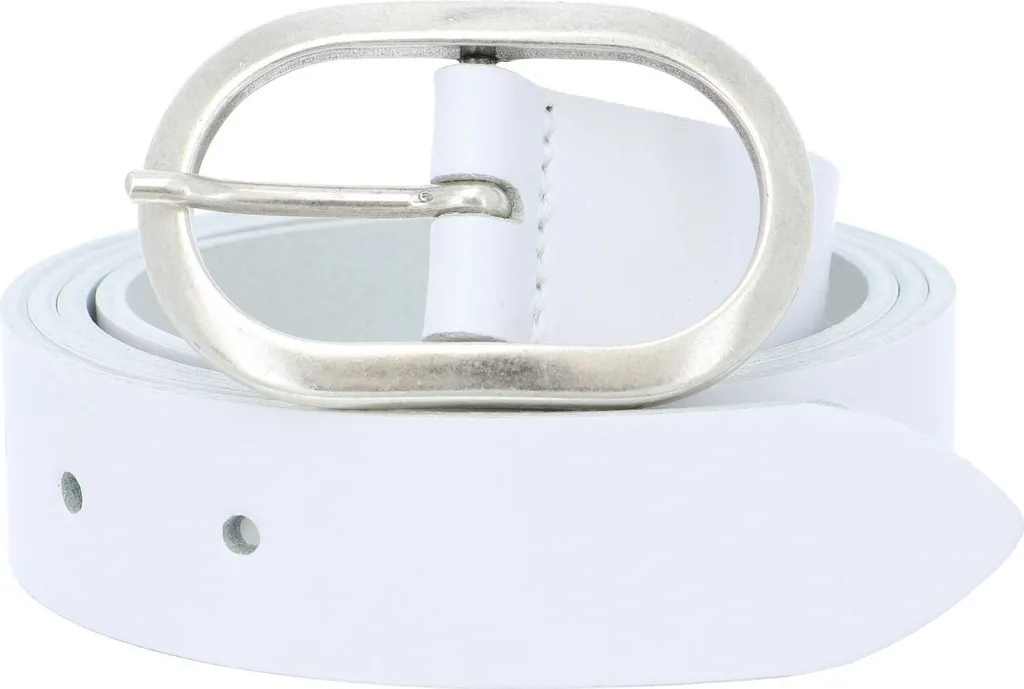 Cintura Vanzetti 30mm Pelle Bianca W80 - Essenziale e Robusta