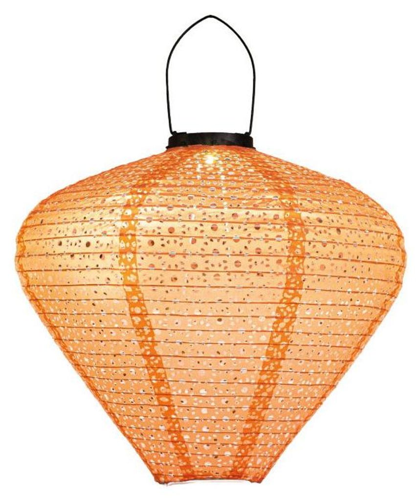 Solar-Laterne Marrakesch 33 x 29 cm korallenrot Anna's Collection