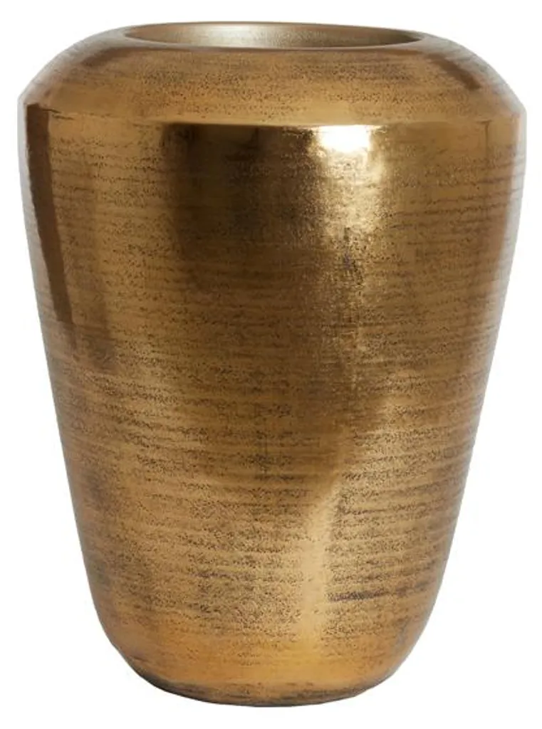 Vase Artisanal LOUIE en Bronze Patiné - Sculpture Décorative Ø51x68 cm