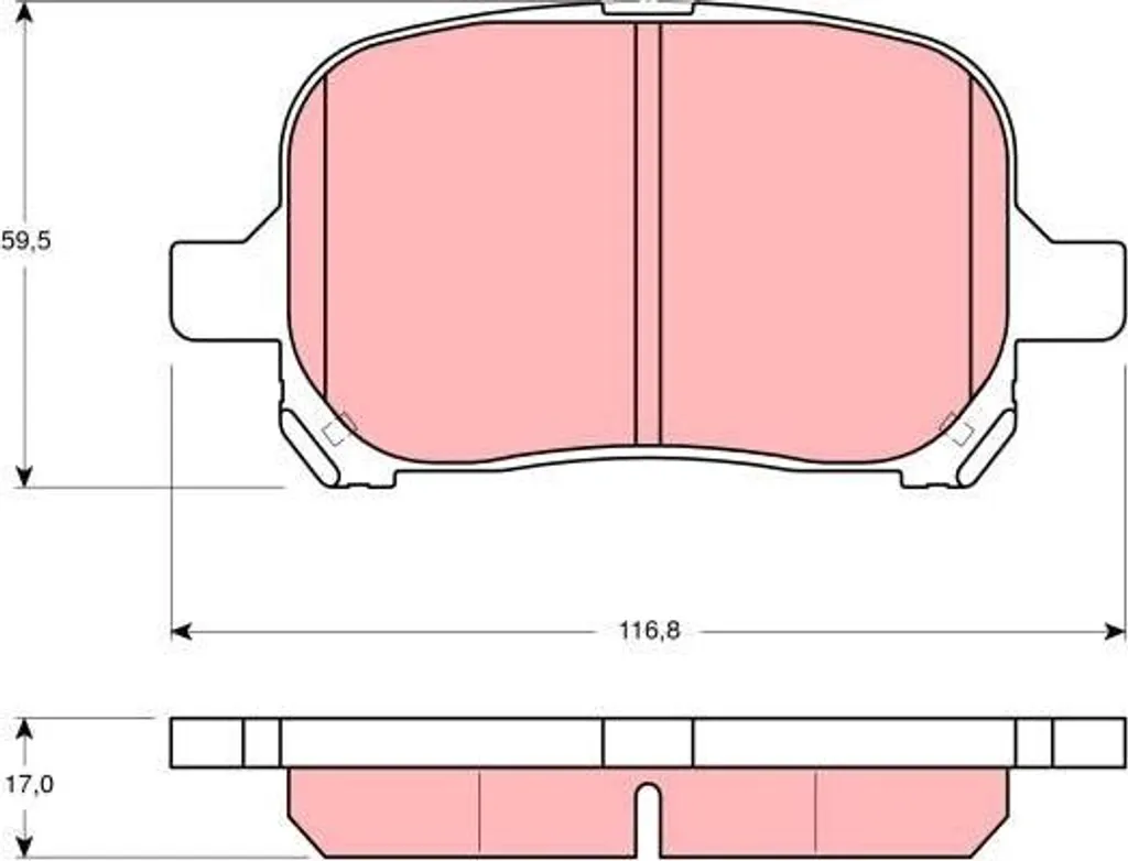 Stop Sifflement : Plaquettes Frein TRW GDB3152 pour Lexus et Camry
