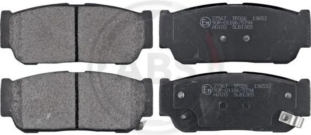 Plaquettes de frein haute performance A.B.S. 37567 montage d'origine