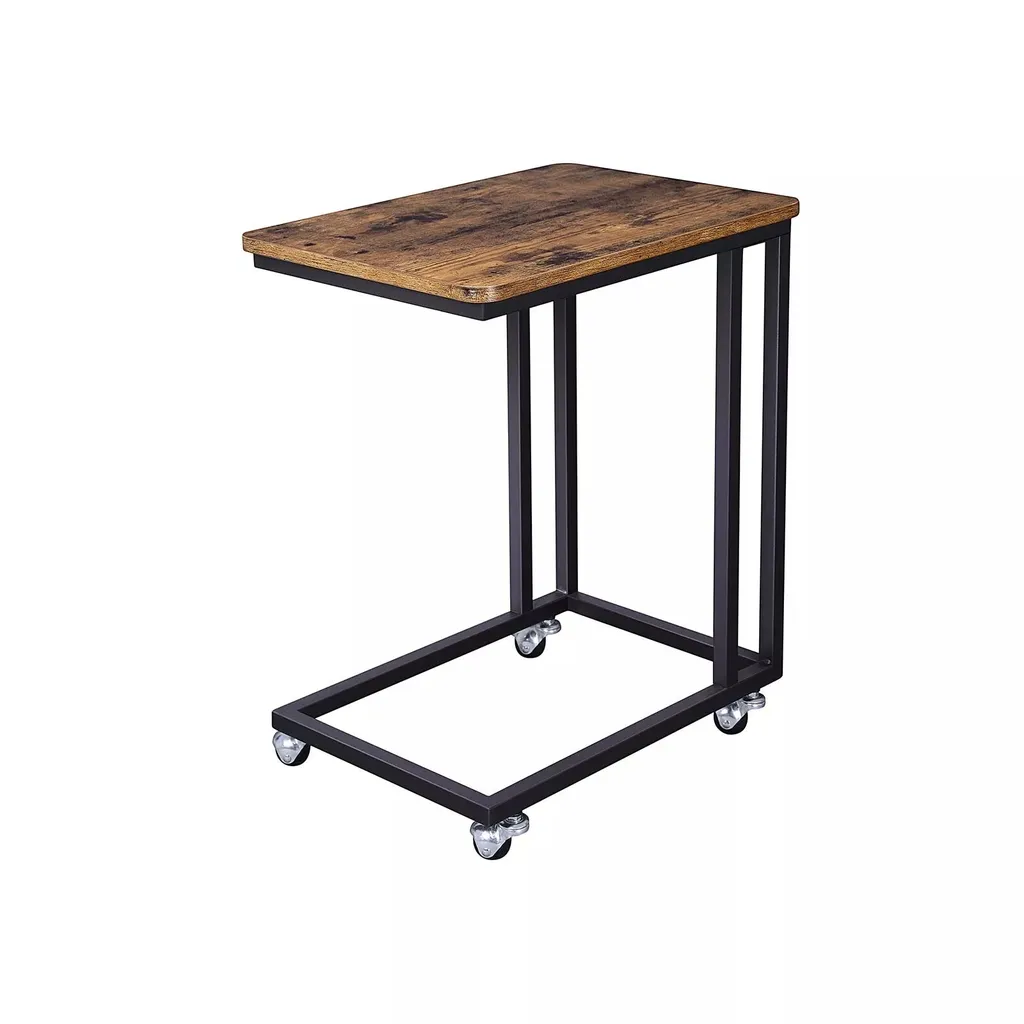 In And OutdoorMatch Tavolino Bakhtiyor Sabryna - Tavolo per computer portatile - Colazione - Letto - Quadrato - Legno