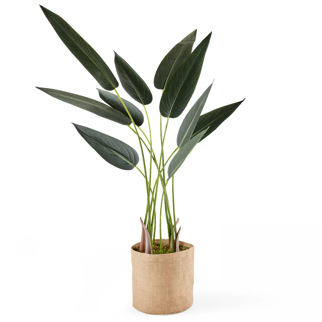 Oiseau du paradis artificiel 90 cm - Faux Strelitzia en pot pour salon