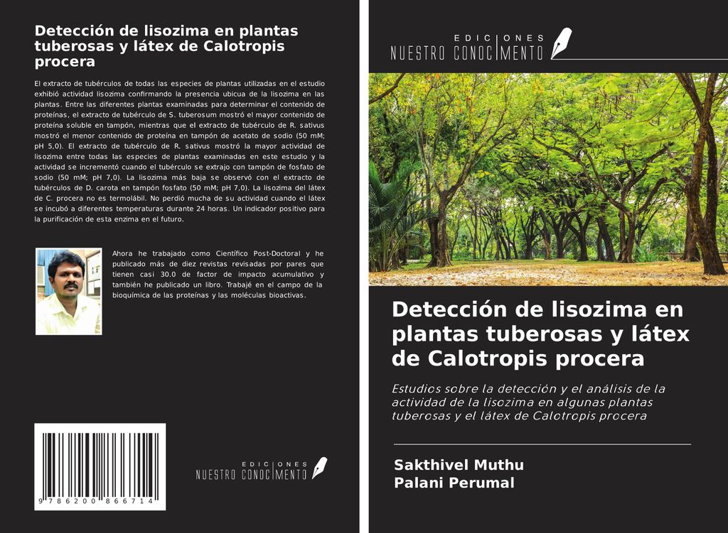 Detección de lisozima en plantas tuberosas y látex de Calotropis procera
