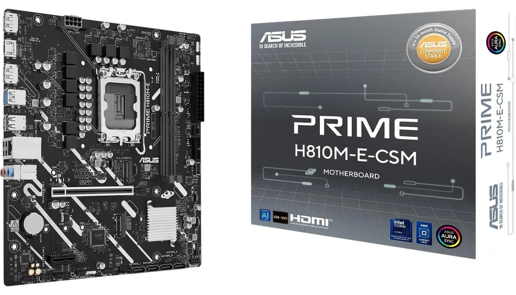 Carte mère Asus H810M-E-Csm avec protection 5X III et gestion à distance
