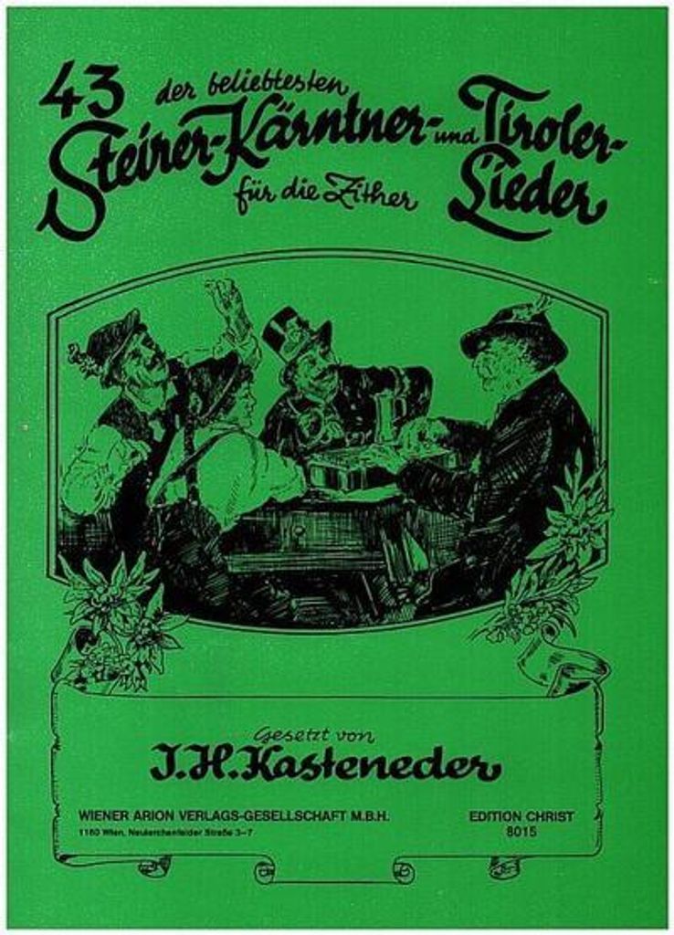 46 der beliebtesten Kärntner und Tiroler Liederfür Mandoline, Violine, Flöte, Klarinette, mit Gesang und Gitarrenbegleitung Akkordeon-Bezeichnung