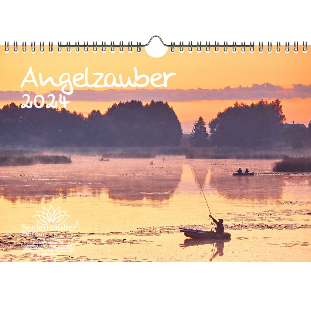 Angelzauber DIN A4 Kalender für 2024 angeln Angelzauber DIN A4 Kalender für 2024 angeln