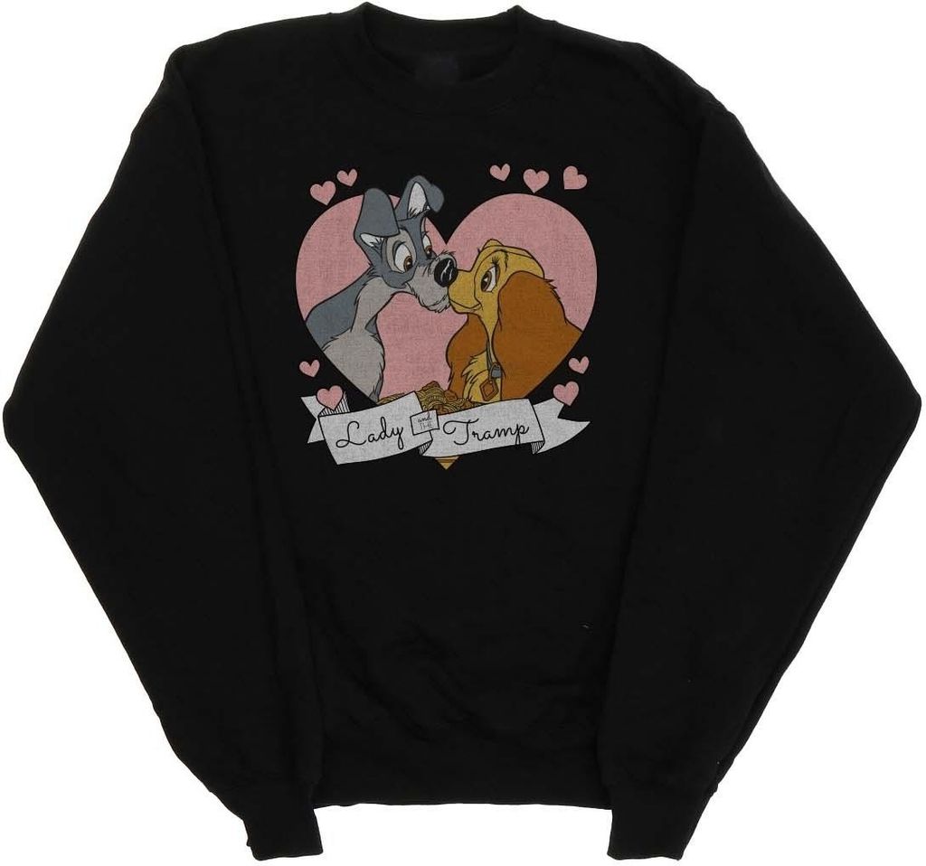 Disney - "Lady And The Tramp" Sweatshirt für Damen BI12399 (XL) (Schwarz)