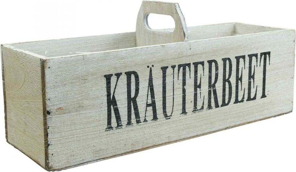 Vintage Blumenkasten Holz dekorativer Kräuterkasten Pflanzbehälter