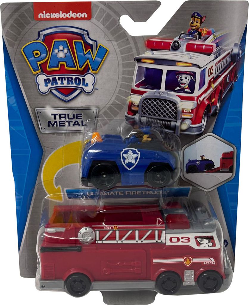 Paw Patrol Hasičský Vůz Die-Cast S Autíčkem Obrázek produktu 