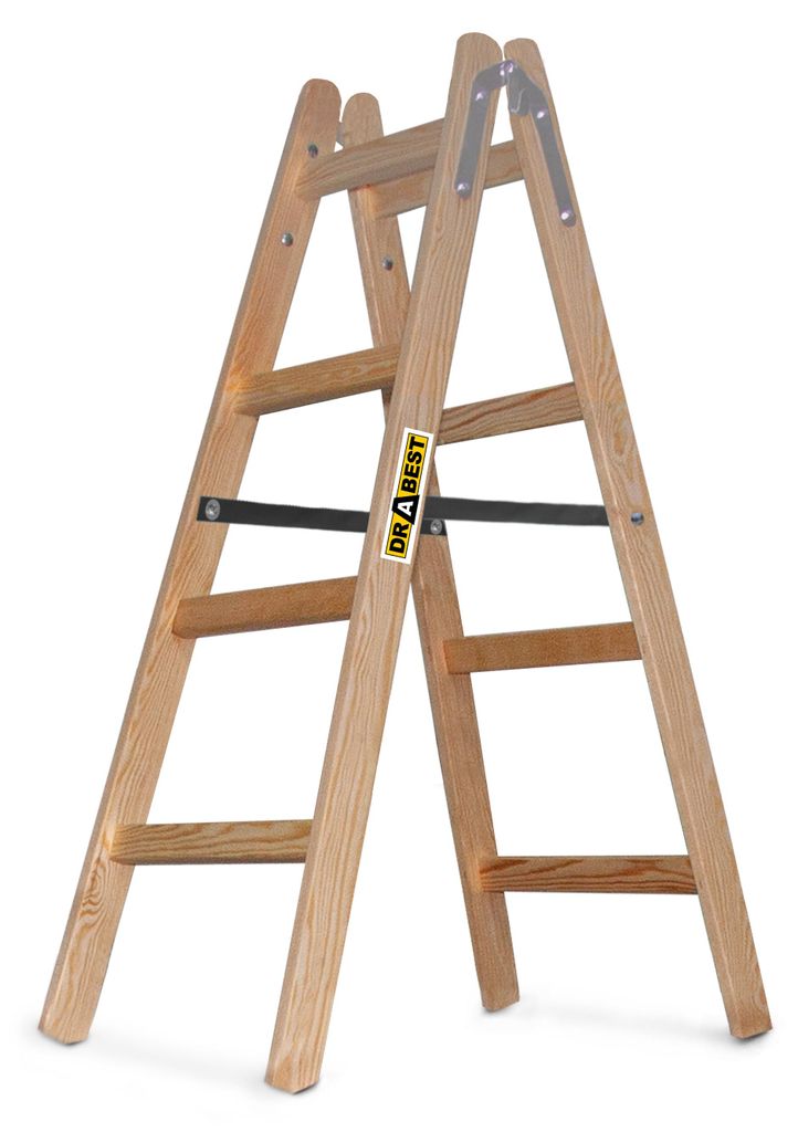 DRABEST | Leiter - PRO Serie - Malerleiter Holz - Produktbild 