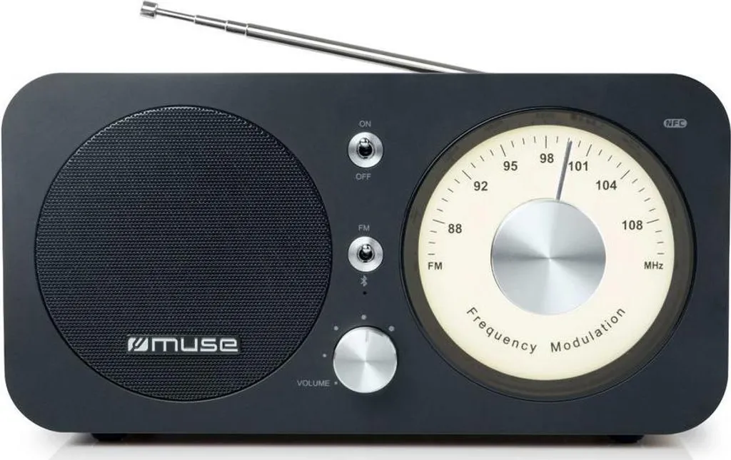 Muse M-095 BT Nero: Radio Retrò Chic con Connessione Bluetooth