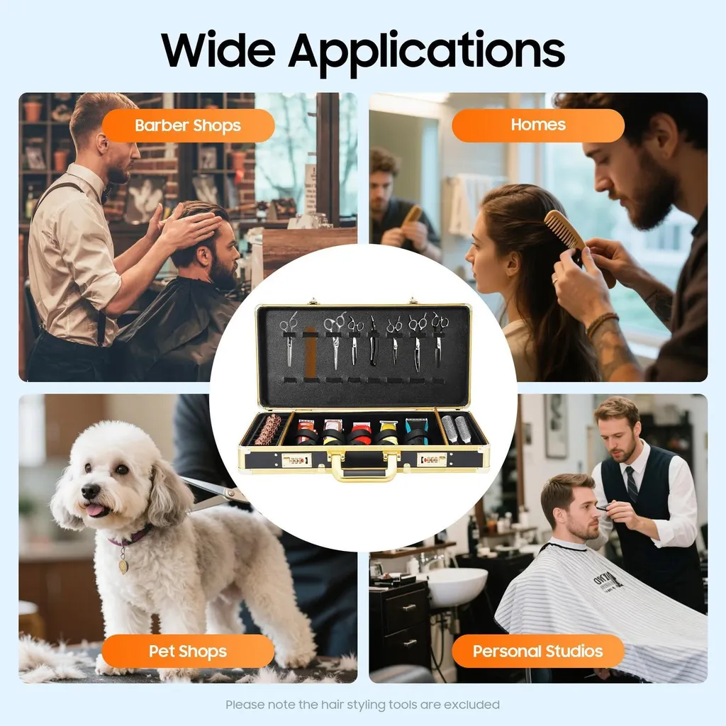 Valigetta per Attrezzi Barber e Makeup - Scomparti Modulari Nero - 3