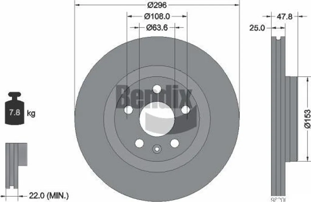 Disque de frein BENDIX BDS2213HC : stop aux vibrations sur Volvo XC40