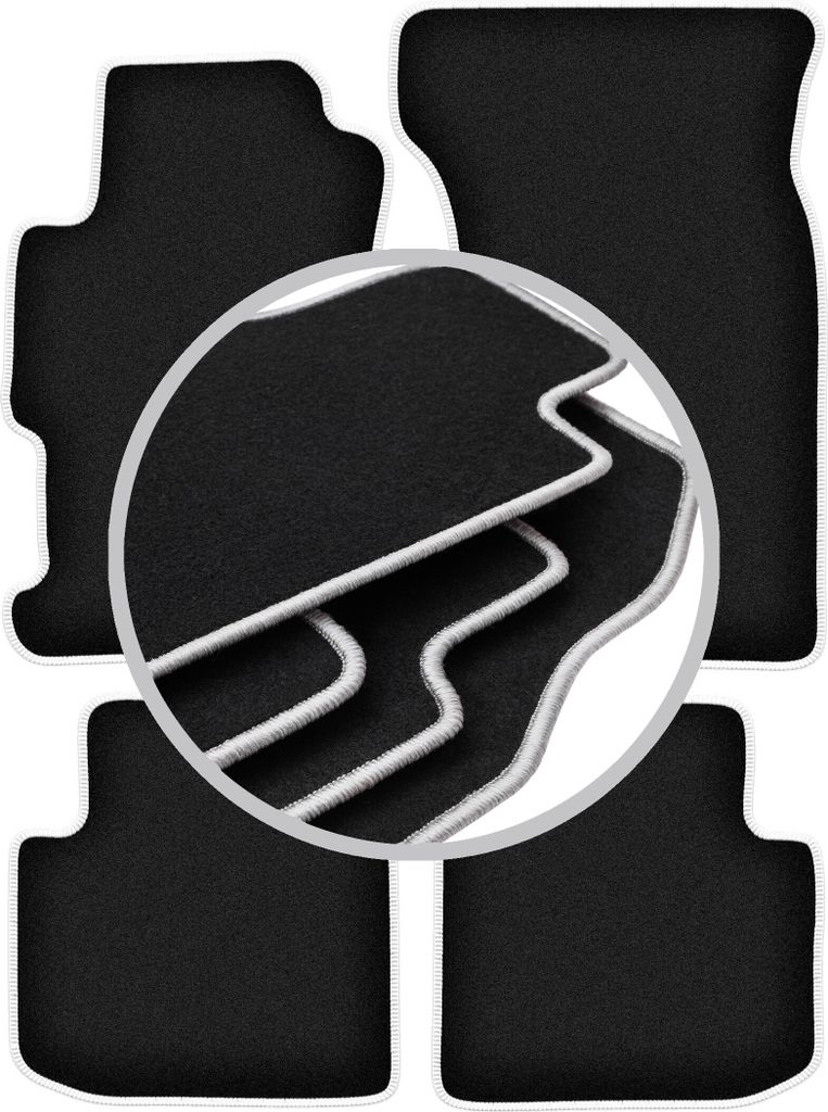 CARLUX-SILVER Autofußmatten für: Honda Accord VI Coupé (1998-2002)