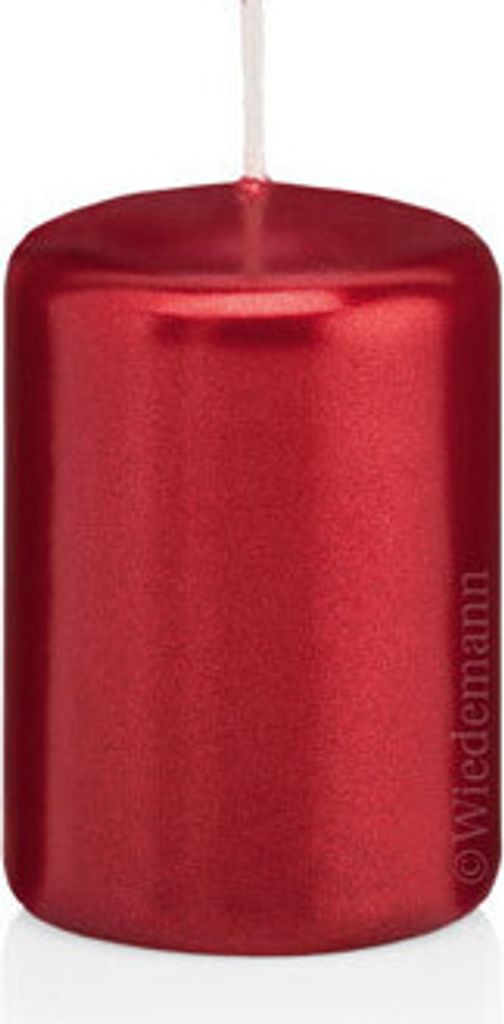 Stumpenkerzen in RAL-Qualität Rubin Metallic 120 x Ø 58 mm, 16 Stück