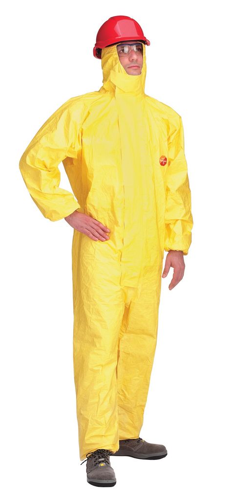 DuPont Schutzoverall Größe XXL gelb Tychem C , Kat. III, Produktbild 