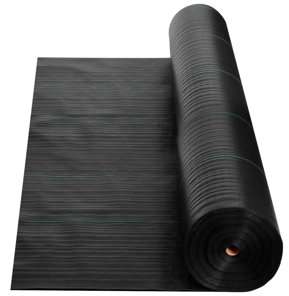 Unkrautvlies, strapazierfähig, 4 x 35,1 m, 99,2 g/m², Landschaftsbauvlies, gewebtes Unkrautvlies, Gartenvlies, Unkrautbarriere, Bodenabdeckung zu...