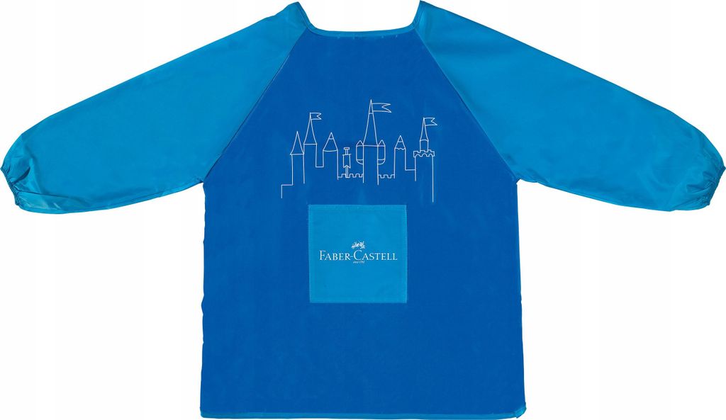 Faber Castell Painting Apron Malschürze für Kinder mit Ärmeln in Blau