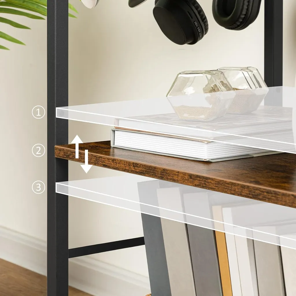 Meuble Support Imprimante Mobile avec Panier à Documents et Rangement 3D - 3