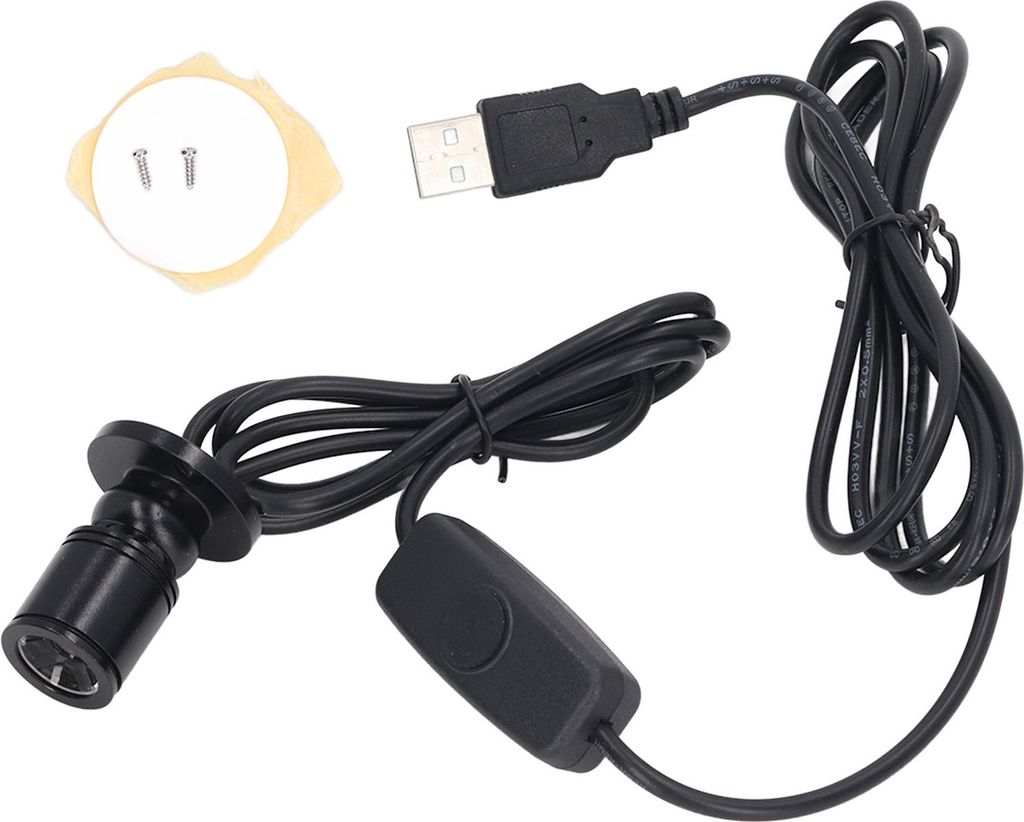 5-V-Mini-Spot-Lichter, heller USB-dimmbarer LED-Strahler mit 6,6 Fuß langem Kabel für Vitrine, Schmuck, Schrank, Veranda, Warmweiß 3000 K