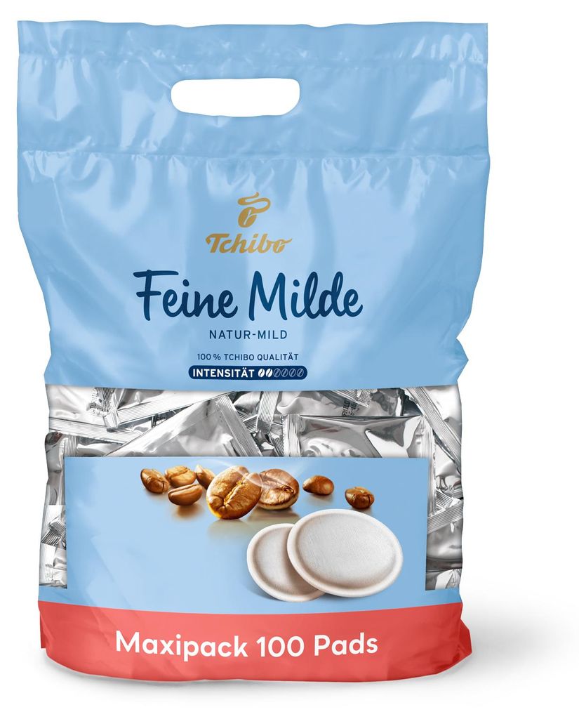 Tchibo Kaffeepads Maxipack, Feine Milde, 1x100 Pads Mild Produktbild 